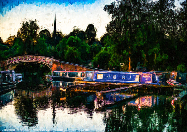 Braunston Marina Picture Board by Anthony Moore