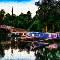 Buy canvas prints of Braunston Marina by Anthony Moore