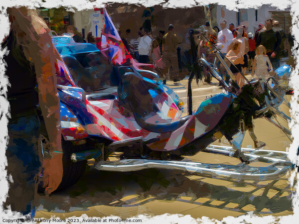 Trike in Paint. Picture Board by Anthony Moore