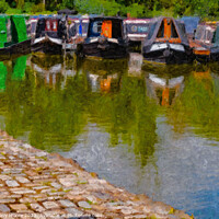 Buy canvas prints of At The Marina by Anthony Moore