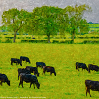 Buy canvas prints of Evening Grazing. by Anthony Moore