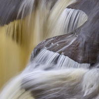 Buy canvas prints of Michigan Waterfall Detail by David Roossien