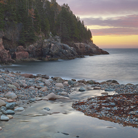 Buy canvas prints of Sunrise At Hunters Beach by David Roossien