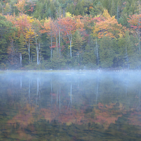 Buy canvas prints of Bubble Pond Reflection, Maine by David Roossien
