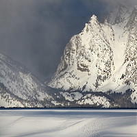 Buy canvas prints of Clearing Winter Storm, Grand Tetons, Wyoming, USA by David Roossien