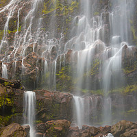 Buy canvas prints of Spray Falls, Mount Rainier National Park by David Roossien