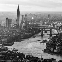 Buy canvas prints of Aerial London city view of the river Thames  by Spotmatik 