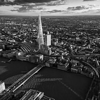 Buy canvas prints of Aerial view London Landscape city financial Capital UK by Spotmatik 