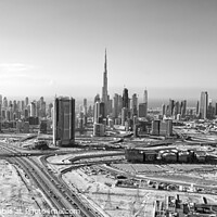 Buy canvas prints of Aerial view of development Dubai city Skyline UAE  by Spotmatik 