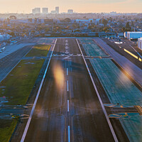 Buy canvas prints of Aerial POV view of aircraft taking off California by Spotmatik 