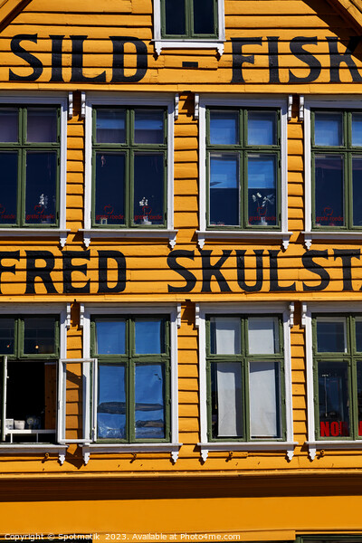 Norway Bergen Multi Colored wooden built Norwegian properties  Picture Board by Spotmatik 