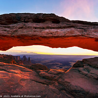 Buy canvas prints of Mesa Arch sunrise Canyonlands National Park Utah USA by Spotmatik 