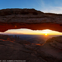 Buy canvas prints of Moab Utah sun rising Mesa Arch Canyonlands America by Spotmatik 