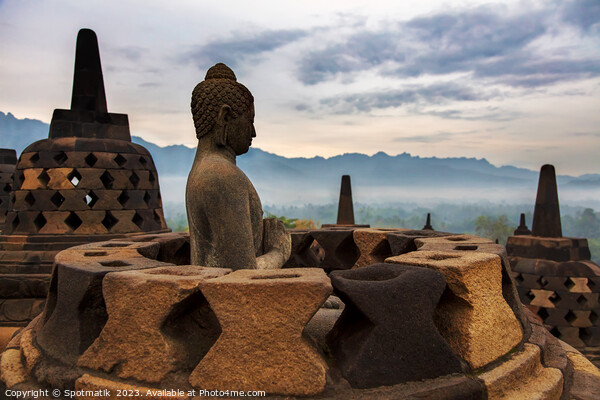 Borobudur Java Hinduism and Buddhism Statues Indonesia Asia Picture Board by Spotmatik 