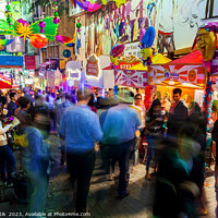 Buy canvas prints of Kowloon busy market traders Hong Kong East Asia, by Spotmatik 