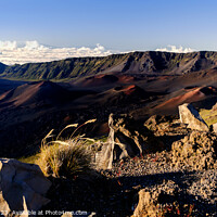 Buy canvas prints of Aerial view of Haleakala Volcano Maui Hawaiian archipelago  by Spotmatik 