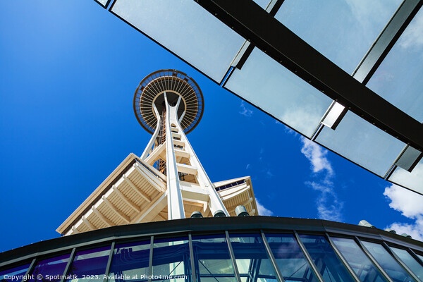 Seattle Space Needle tower and observation deck USA Picture Board by Spotmatik 
