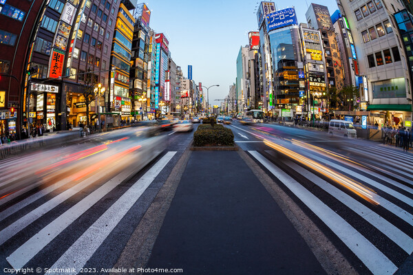 Tokyo Japan Ginza Shibuya district people pedestri Picture Board by Spotmatik 