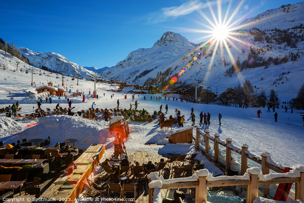 Ski resort France Alps sport winter outdoors  Picture Board by Spotmatik 