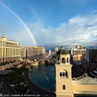 Buy canvas prints of Bellagio Resort Hotel Las Vegas Strip Nevada USA by Spotmatik 