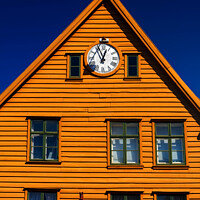Buy canvas prints of Bergen historical buildings in Vagen harbor Norway Europe by Spotmatik 