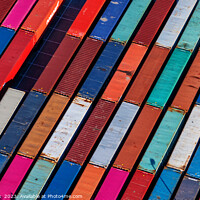 Buy canvas prints of Port of Los Angeles commercial cargo Containers California  by Spotmatik 