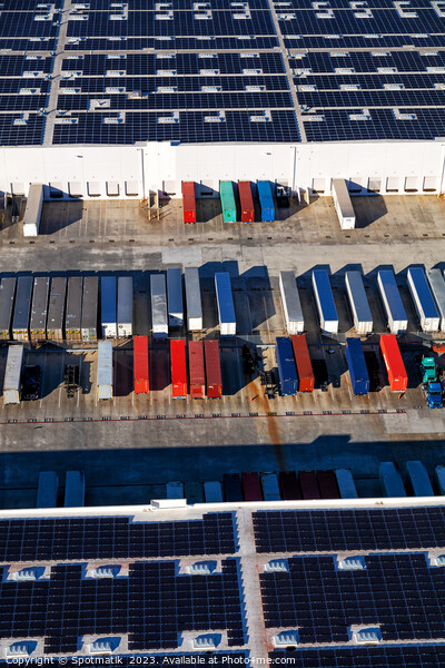 Los Angeles Global container solar power facility Western USA Picture Board by Spotmatik 