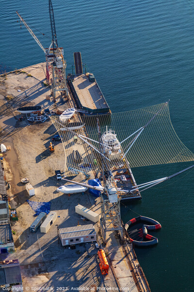 Aerial Mr Steven marine vessel recovery of SpaceX  Picture Board by Spotmatik 