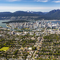 Buy canvas prints of Aerial Vancouver and the Pacific Coast Ranges Canada by Spotmatik 