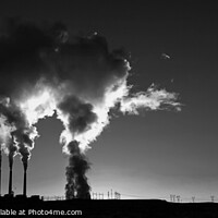 Buy canvas prints of Power plant at sunrise Industrial complex Arizona America by Spotmatik 