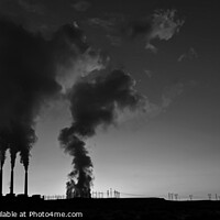 Buy canvas prints of Industrial smoke pollution from Arizona desert Power Station  by Spotmatik 