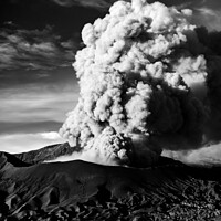 Buy canvas prints of Mt Bromo Java active volcano erupting Indonesia Asia by Spotmatik 