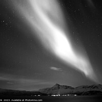 Buy canvas prints of Northern Polar Lights in night sky Norway Scandinavia by Spotmatik 