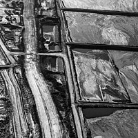 Buy canvas prints of Aerial Ft McMurray surface mining Oilsands Alberta Canada  by Spotmatik 