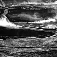 Buy canvas prints of Aerial open pit Industrial surface mining for Oilsands  by Spotmatik 