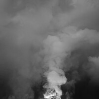 Buy canvas prints of Active Holuhraun smoke and ash volcano eruption Iceland by Spotmatik 