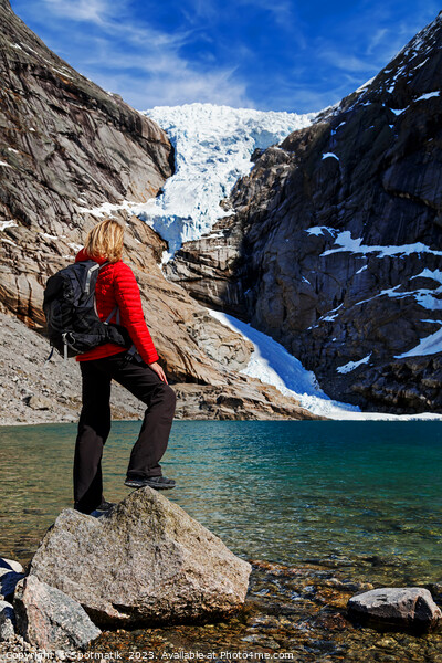 Young Caucasian female hiker outdoor adventure Canada Picture Board by Spotmatik 