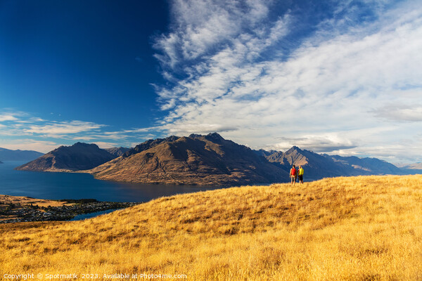 Lake Wakatipu adventure couple New Zealand outdoor hiking Picture Board by Spotmatik 