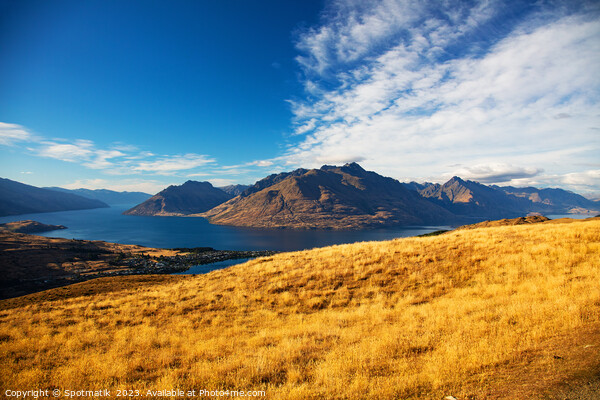 Landscape view The Remarkables National Park New Zealand  Picture Board by Spotmatik 