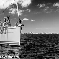 Buy canvas prints of Panoramic Latin American family sailing yacht on luxury vacation by Spotmatik 