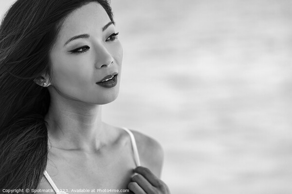Close up of beautiful Asian girl on vacation Picture Board by Spotmatik 