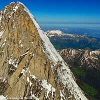 Buy canvas prints of Aerial view of Switzerland mountain Peak Jungfrau by Spotmatik 
