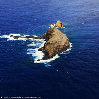 Buy canvas prints of Aerial Molokai coastal view Mokopu Island Kukaiwaa Point  by Spotmatik 