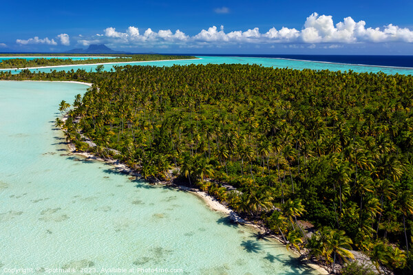 Aerial view of Bora Bora Island French Polynesia  Picture Board by Spotmatik 