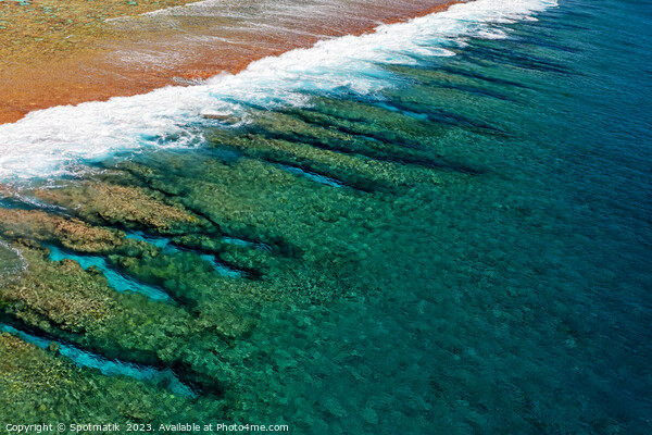 Aerial Bora Bora French Polynesia a coral paradise  Picture Board by Spotmatik 