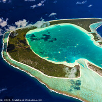 Buy canvas prints of Aerial Tupai Bora Bora Tahaa Society Islands Pacific  by Spotmatik 