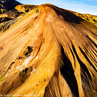 Buy canvas prints of Aerial Icelandic view of Landmannalaugar colour rich minerals by Spotmatik 