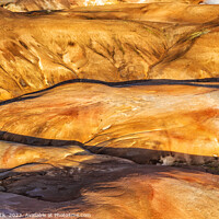 Buy canvas prints of Aerial Icelandic view remote Wilderness Landmannalaugar by Spotmatik 