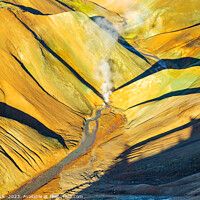Buy canvas prints of Aerial Icelandic Wilderness of Landmannalaugar National Park by Spotmatik 