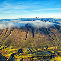 Buy canvas prints of Aerial Wilderness view of Iceland Landmannalaugar National Park  by Spotmatik 